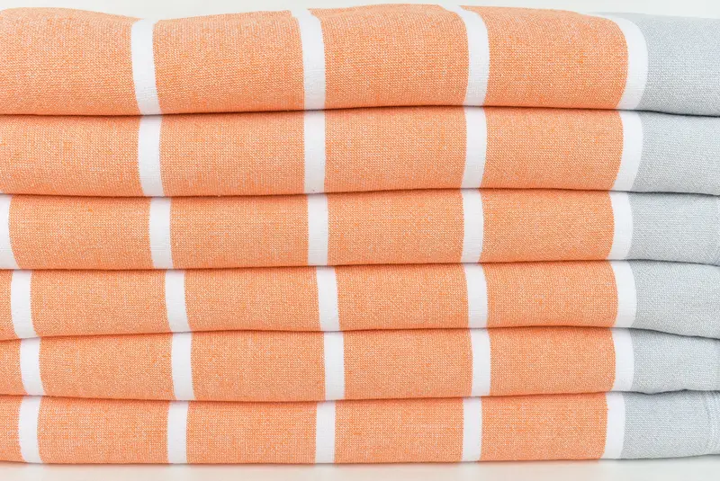 Personalized Turkish Towel, 68x40 Cotton Striped Terry Towel, Peshtemal Towel, Gift For Him, Customized Turkish Towel, Bridal Shower Gift, Home Gift - 2