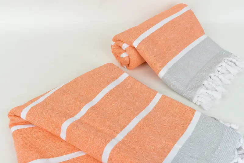 Personalized Turkish Towel, 68x40 Cotton Striped Terry Towel, Peshtemal Towel, Gift For Him, Customized Turkish Towel, Bridal Shower Gift, Home Gift - 7