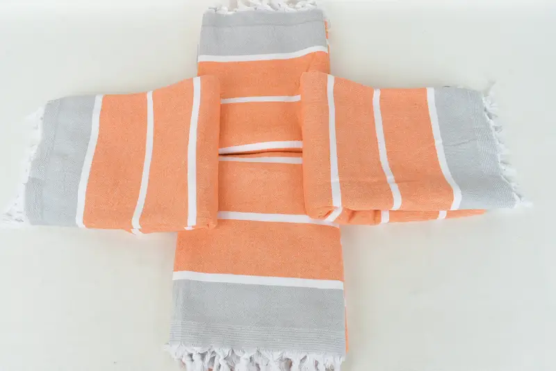Personalized Turkish Towel, 68x40 Cotton Striped Terry Towel, Peshtemal Towel, Gift For Him, Customized Turkish Towel, Bridal Shower Gift, Home Gift - 6