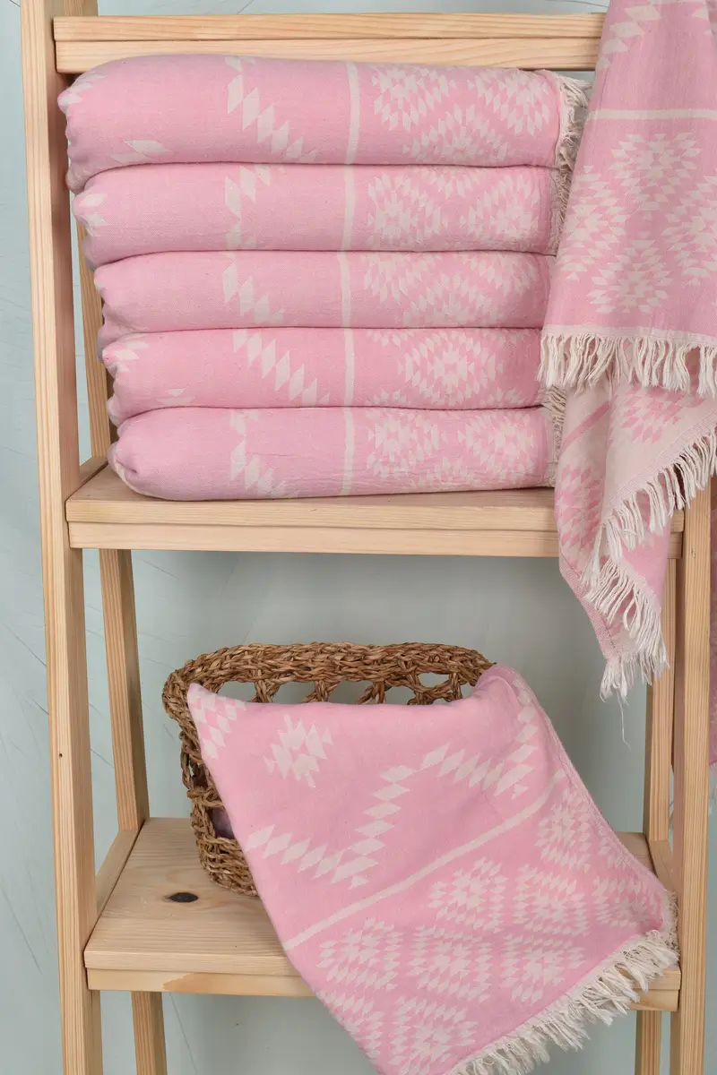 40x18 Cotton Kilim Towel, Monogram Tea Towel, Guest Towel, Bathroom Towels, Kitchen Towel, Beach Bachelorette Party Decorations, Turkish Tea Towel - 3
