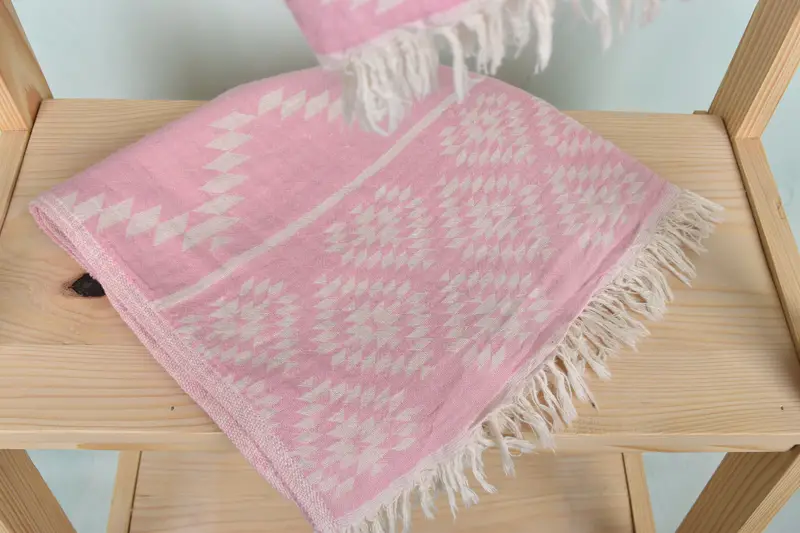 40x18 Cotton Kilim Towel, Monogram Tea Towel, Guest Towel, Bathroom Towels, Kitchen Towel, Beach Bachelorette Party Decorations, Turkish Tea Towel - 5