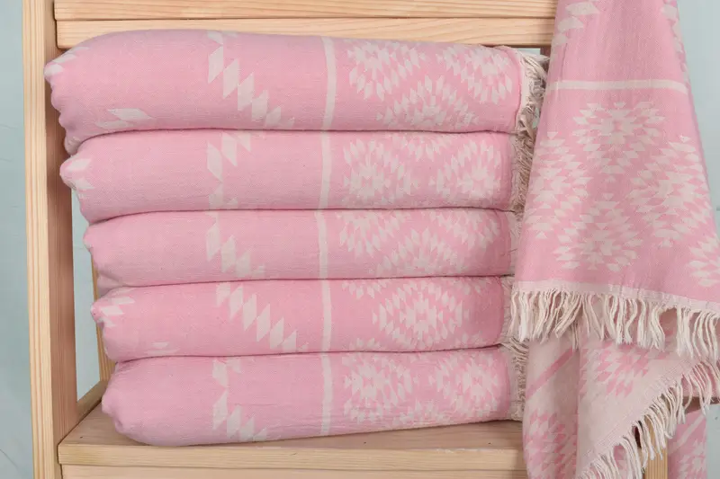 40x18 Cotton Kilim Towel, Monogram Tea Towel, Guest Towel, Bathroom Towels, Kitchen Towel, Beach Bachelorette Party Decorations, Turkish Tea Towel - 2