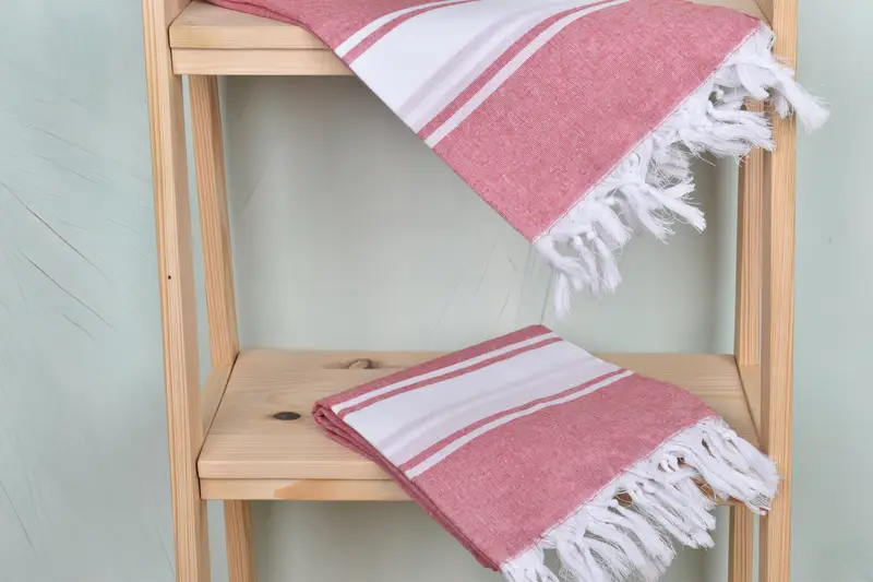 Gym Towel, House Warming Gift, Peshtemal Towel, 70x40 Cotton Striped Towel, Luxury towel, Turkish Bath Towel USA, Turkish beach towel, Cotton towel - 5