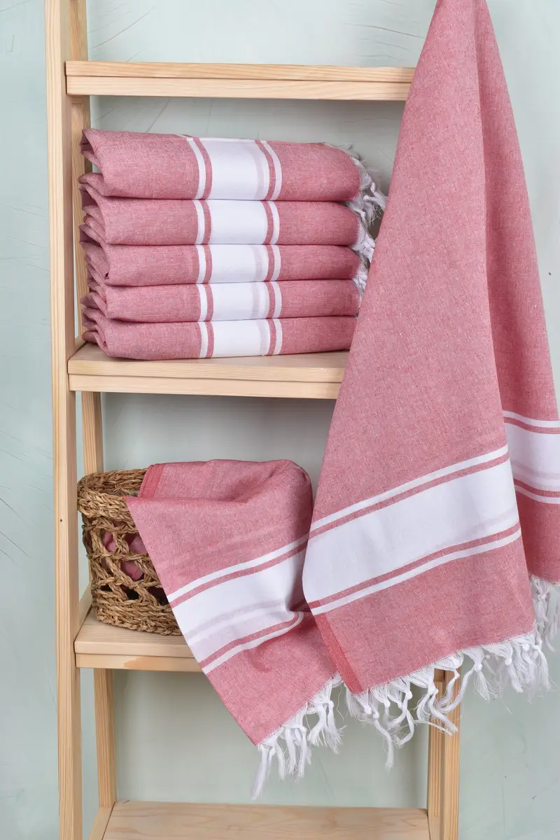 Gym Towel, House Warming Gift, Peshtemal Towel, 70x40 Cotton Striped Towel, Luxury towel, Turkish Bath Towel USA, Turkish beach towel, Cotton towel - 3