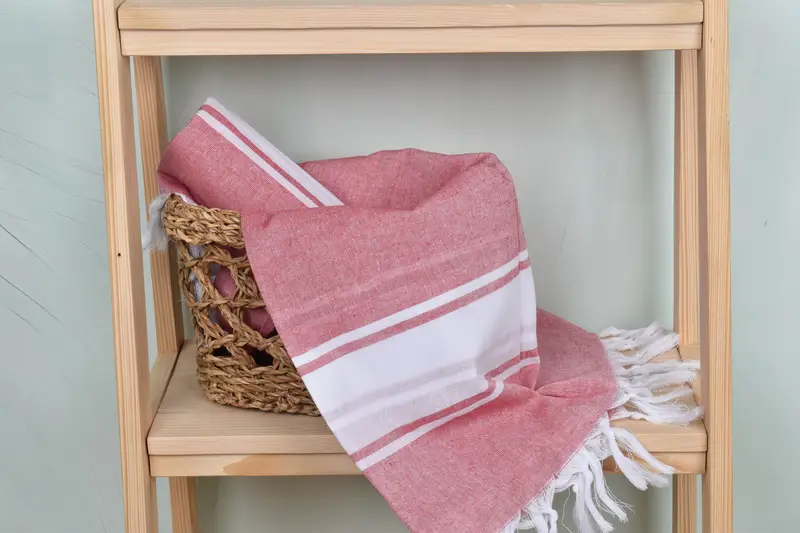 Gym Towel, House Warming Gift, Peshtemal Towel, 70x40 Cotton Striped Towel, Luxury towel, Turkish Bath Towel USA, Turkish beach towel, Cotton towel - 4