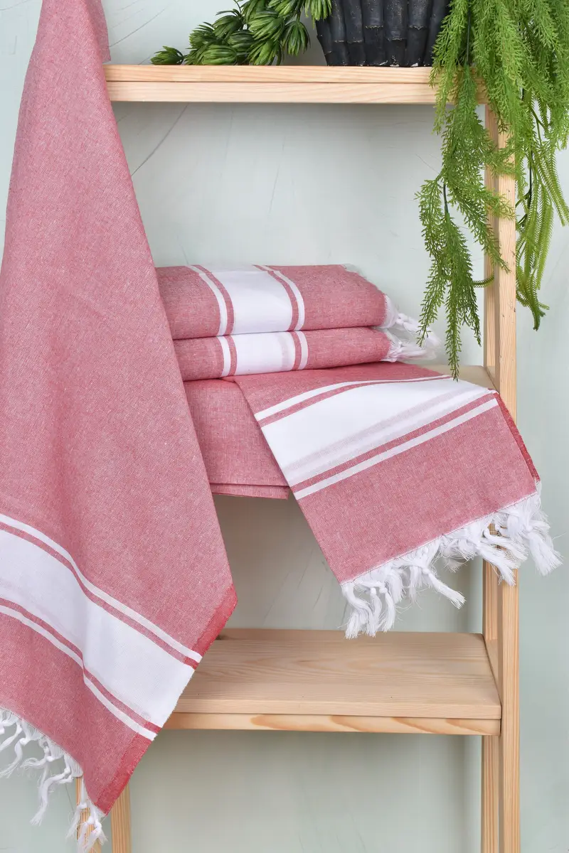 Gym Towel, House Warming Gift, Peshtemal Towel, 70x40 Cotton Striped Towel, Luxury towel, Turkish Bath Towel USA, Turkish beach towel, Cotton towel - 6