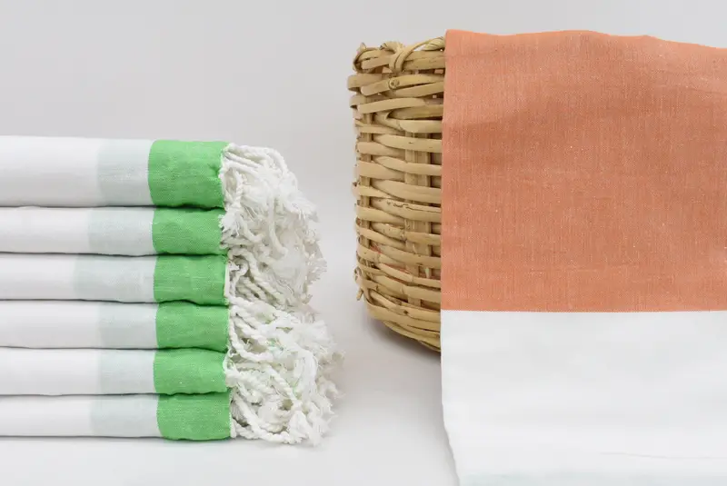 Beach Towel Turkish Cotton Blue & Red, 180x100 cm