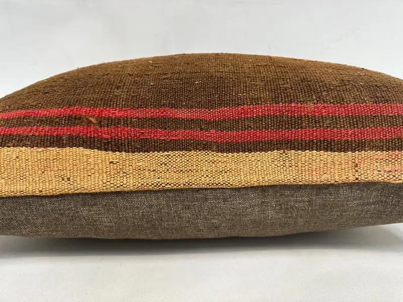 20x28 Brown Pillow Sham, Turkish Kilim Pillow, Ethnical Kilim Rug Pillow, Boho Pillow Sham Cover, Handwoven Pillow Cover, Pillow Cover - 5
