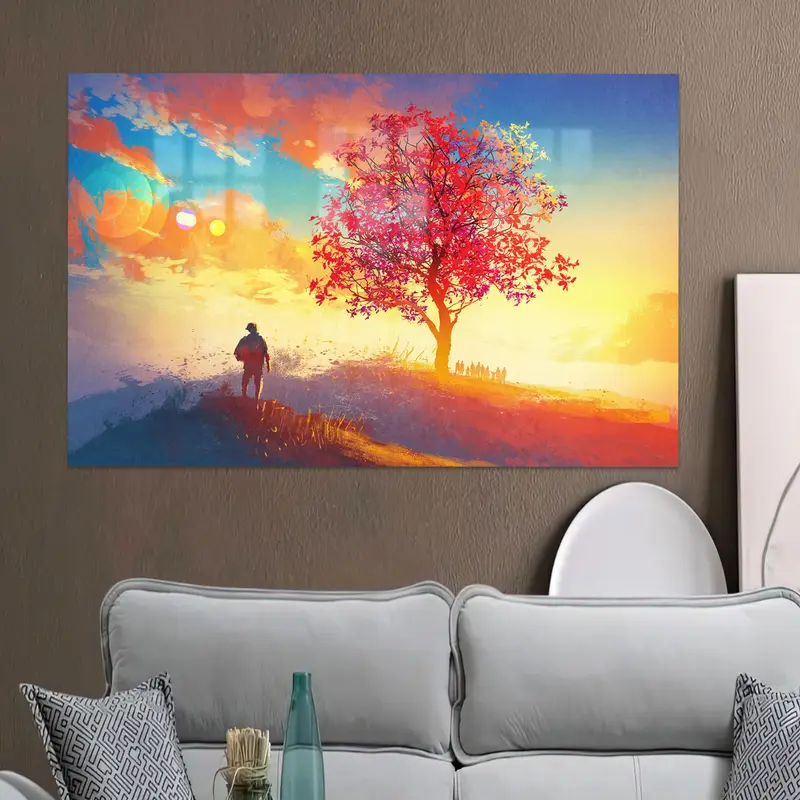 トレンディなプリントガラス装飾で空間をグレードアップ