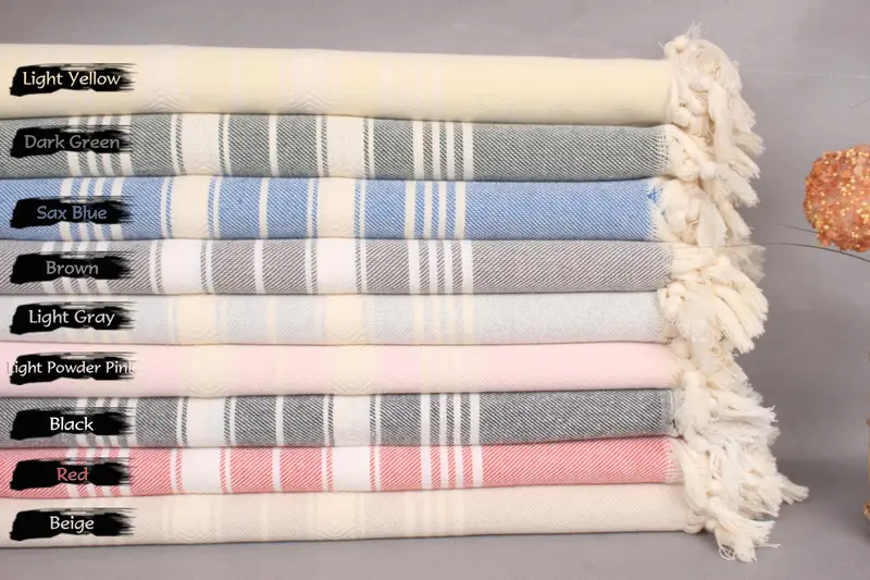 Gift For Bride, Pool Towels, Fouta towel, Beach Towel Personalized, Lightweight Turkish towel, 70x40 Cotton Herringbone Towel, Quick-dry peshtemal - 2