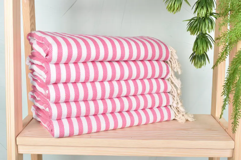 Bulk Order Towel, Birthday Gift, Bath towel, 70x40 Cotton Striped Towel, Bachelorette Party Gifts, Personalized Home Gift Wedding, Peshtemal Towel - 2