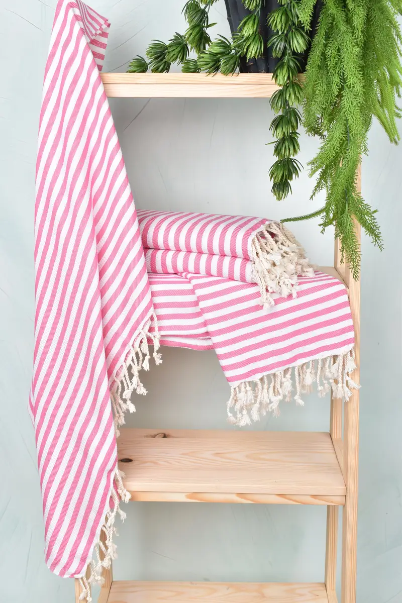 Bulk Order Towel, Birthday Gift, Bath towel, 70x40 Cotton Striped Towel, Bachelorette Party Gifts, Personalized Home Gift Wedding, Peshtemal Towel - 6