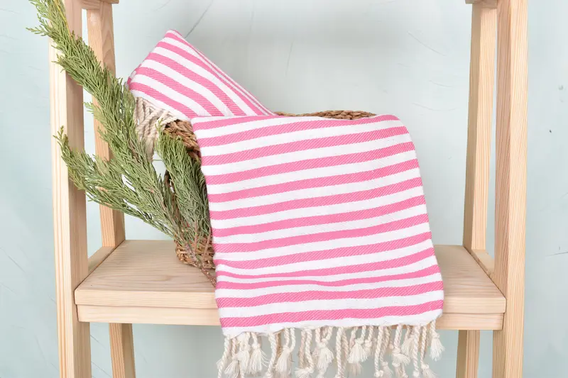 Bulk Order Towel, Birthday Gift, Bath towel, 70x40 Cotton Striped Towel, Bachelorette Party Gifts, Personalized Home Gift Wedding, Peshtemal Towel - 4
