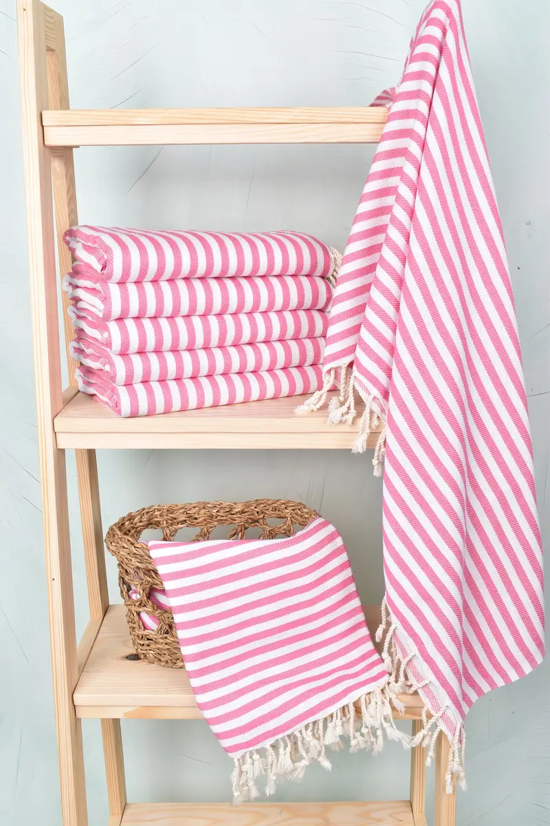 Bulk Order Towel, Birthday Gift, Bath towel, 70x40 Cotton Striped Towel, Bachelorette Party Gifts, Personalized Home Gift Wedding, Peshtemal Towel - 3
