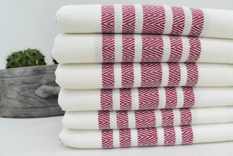 36x24 Cotton Herringbone Towel, Bridesmaid Gifts, Memorial Gift, Girl Trip Party Favor, Embroidery Towel, Wedding Favors, Turkish Hand Towel - 2