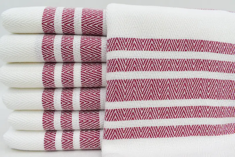 36x24 Cotton Herringbone Towel, Bridesmaid Gifts, Memorial Gift, Girl Trip Party Favor, Embroidery Towel, Wedding Favors, Turkish Hand Towel - 1