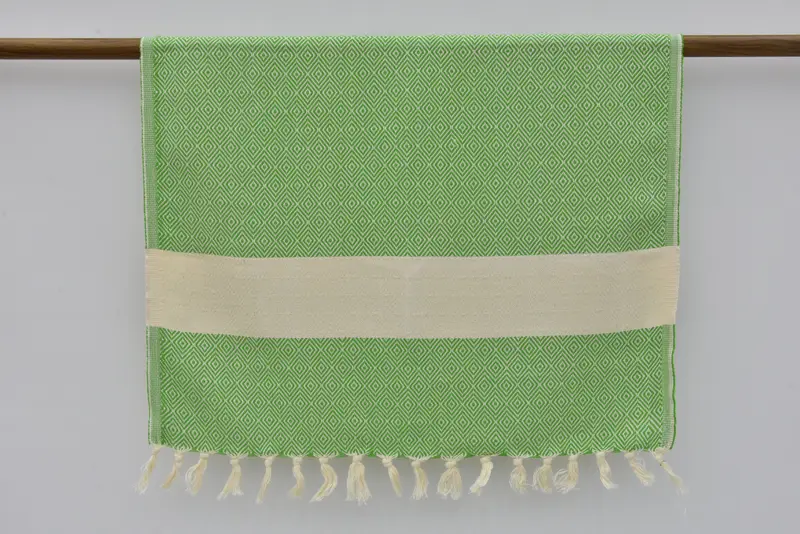 Home Gift, Monogram Hand Towel, Bridal Shower Gift, 36x20 Cotton Diamond Towel, Monogram Kitchen Towel, Monogrammed Hand Towel, Beach Wedding Favor - 4