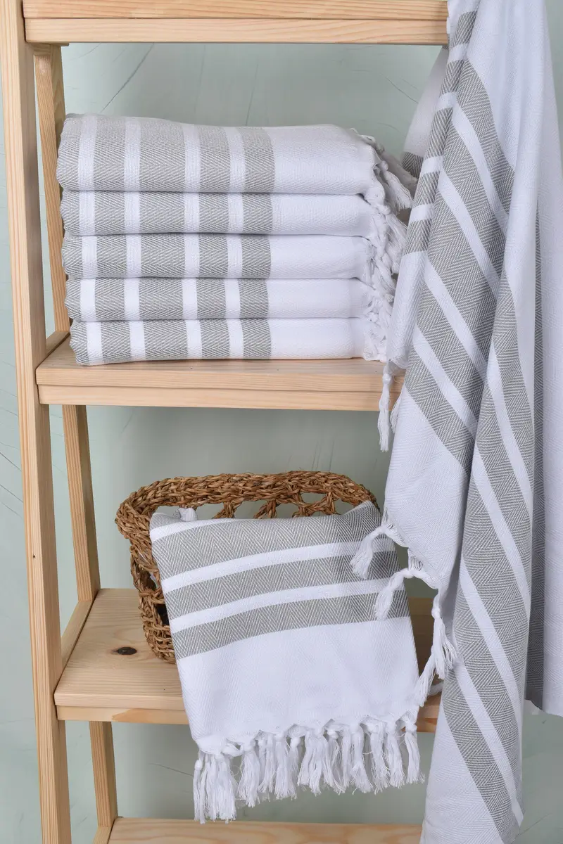 Turkish towel, Personalized Bridesmaid Beach Towel, Large Turkish Towel, Gift For Best Friend, Absorbent towel, 70x40 Cotton Herringbone Towel - 3