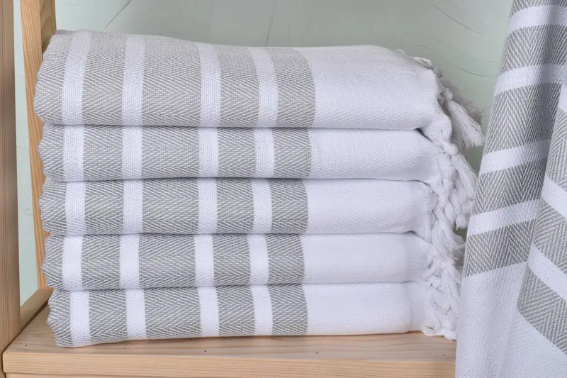 Turkish towel, Personalized Bridesmaid Beach Towel, Large Turkish Towel, Gift For Best Friend, Absorbent towel, 70x40 Cotton Herringbone Towel - 1