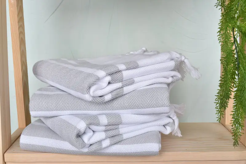 Turkish towel, Personalized Bridesmaid Beach Towel, Large Turkish Towel, Gift For Best Friend, Absorbent towel, 70x40 Cotton Herringbone Towel - 7