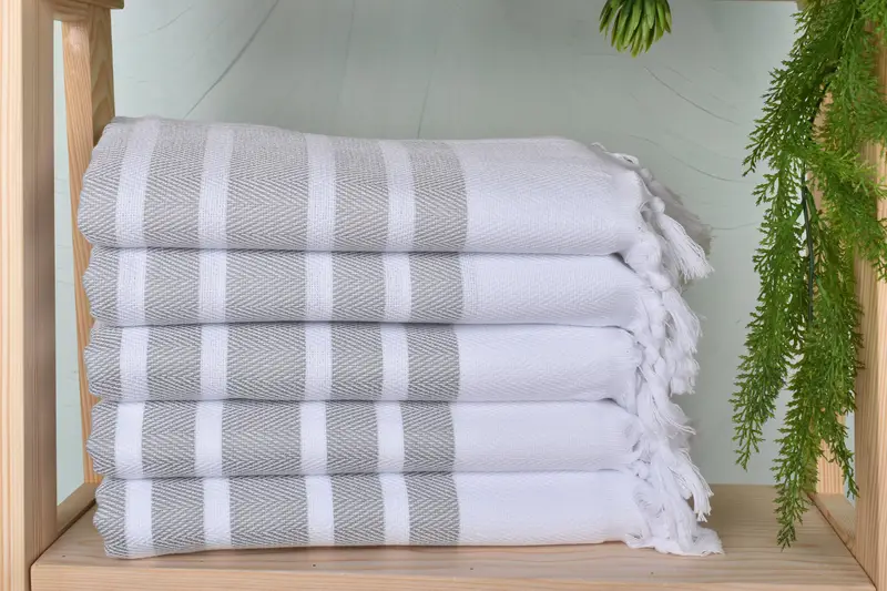Turkish towel, Personalized Bridesmaid Beach Towel, Large Turkish Towel, Gift For Best Friend, Absorbent towel, 70x40 Cotton Herringbone Towel - 2