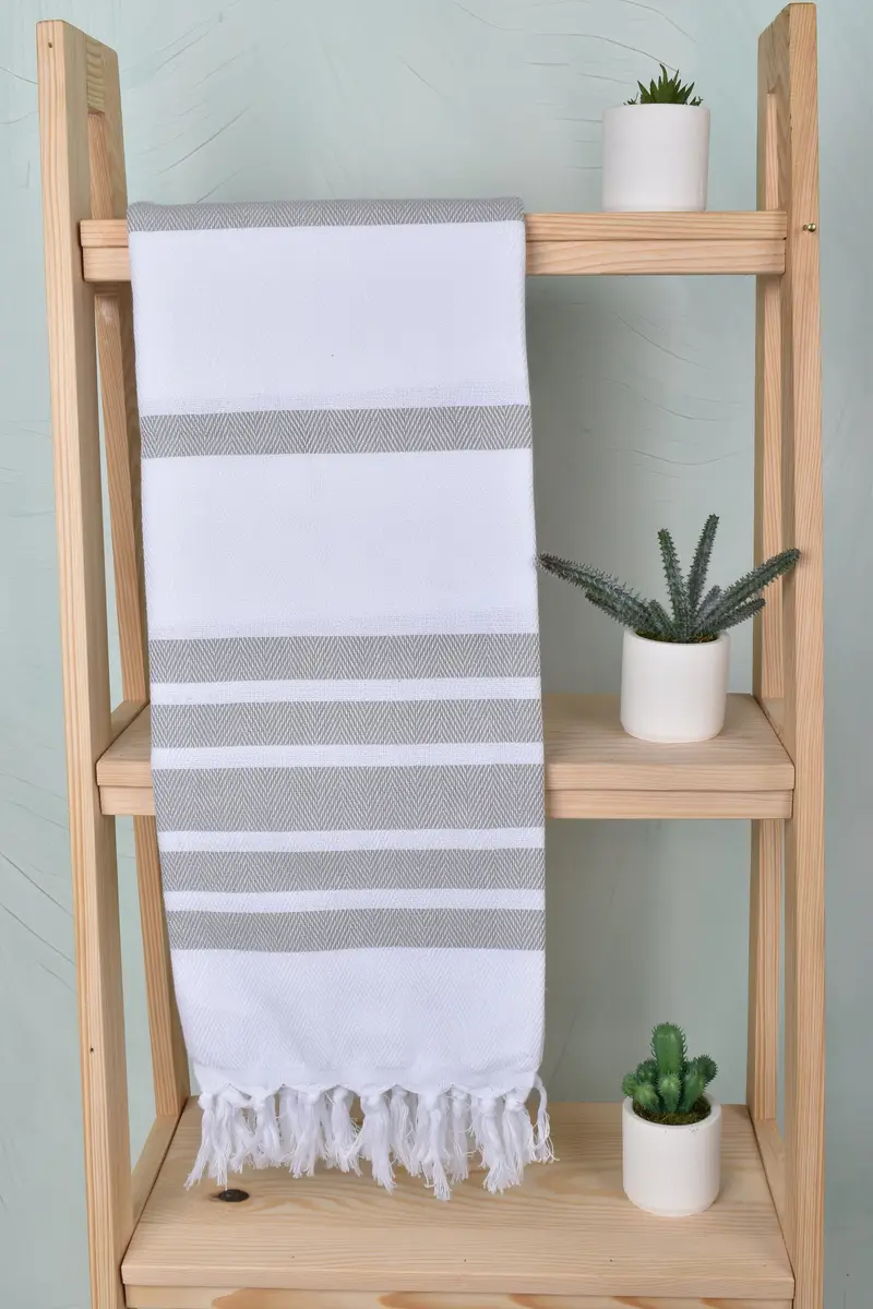 Turkish towel, Personalized Bridesmaid Beach Towel, Large Turkish Towel, Gift For Best Friend, Absorbent towel, 70x40 Cotton Herringbone Towel - 8