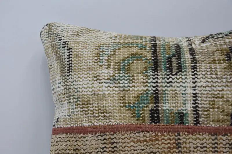 16x16 Beige Cushion Cover, Vintage Kilim Pillow, Pillow, Kilim Pillow Cover, Aesthetic Cushion Case, Pillow for Sofa - 2