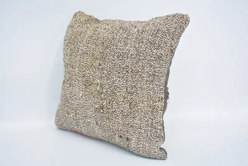 14x14 Beige Cushion, Pillow for Sofa, Boho Pillow Sham Cover, Vintage Kilim Pillow Pillow, Accent Pillow, Pillow Cover, Kilim Pillow - 4