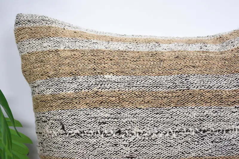 16x16 White Pillow Case, Turkish Kilim Pillow, Vintage Pillow Case, Gift Pillow, Neutral Pillow, Boho Pillow, Pillow - 2