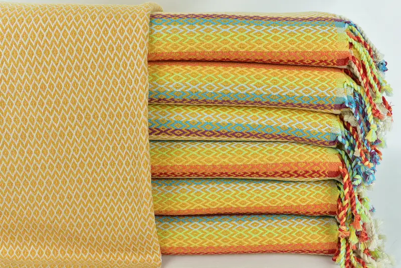 70x40 Cotton Diamond Towel, Organic Cotton Towel, Turkish beach towel, Sand-free towel, Absorbent towel, Bachelorette Party Favors Beach - 1