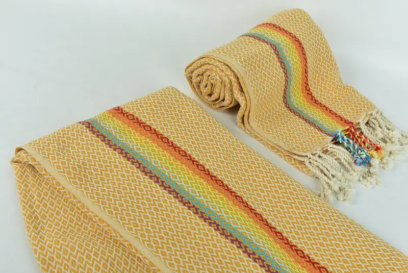 70x40 Cotton Diamond Towel, Organic Cotton Towel, Turkish beach towel, Sand-free towel, Absorbent towel, Bachelorette Party Favors Beach - 7
