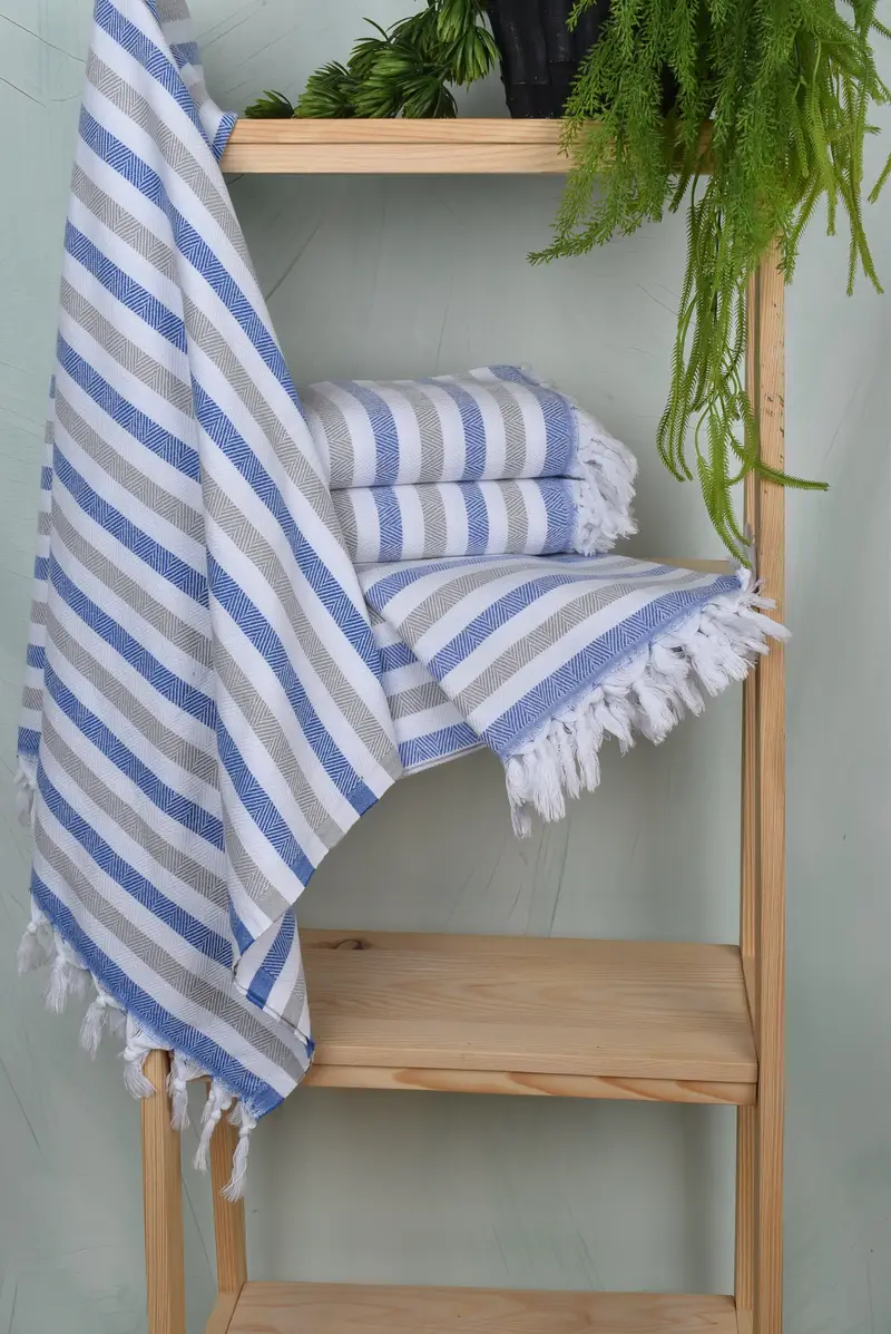 Bridal Gifts, Gym Towel, Spa Towel, 64x40 Cotton Striped Towel, Personalized Turkish Towel, Bridesmaid Gift, Bachelor Bachelorette Party Favors - 6