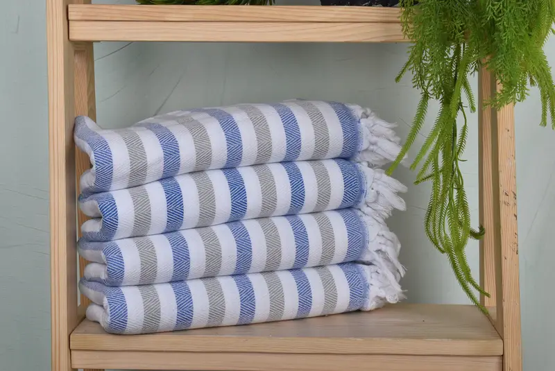 Bridal Gifts, Gym Towel, Spa Towel, 64x40 Cotton Striped Towel, Personalized Turkish Towel, Bridesmaid Gift, Bachelor Bachelorette Party Favors - 1