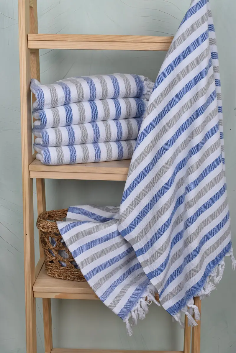 Bridal Gifts, Gym Towel, Spa Towel, 64x40 Cotton Striped Towel, Personalized Turkish Towel, Bridesmaid Gift, Bachelor Bachelorette Party Favors - 3