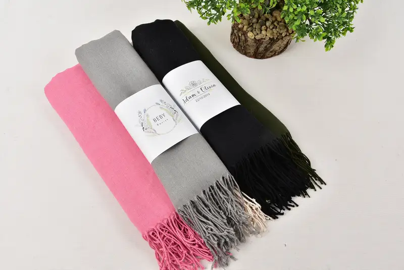 Christmas Gift, Hammam towel, Unique Turkish towel with custom embroidery USA, 68x28 Cotton Solid Towel, Gift For Him, Quick-Dry Beach Towel - 7