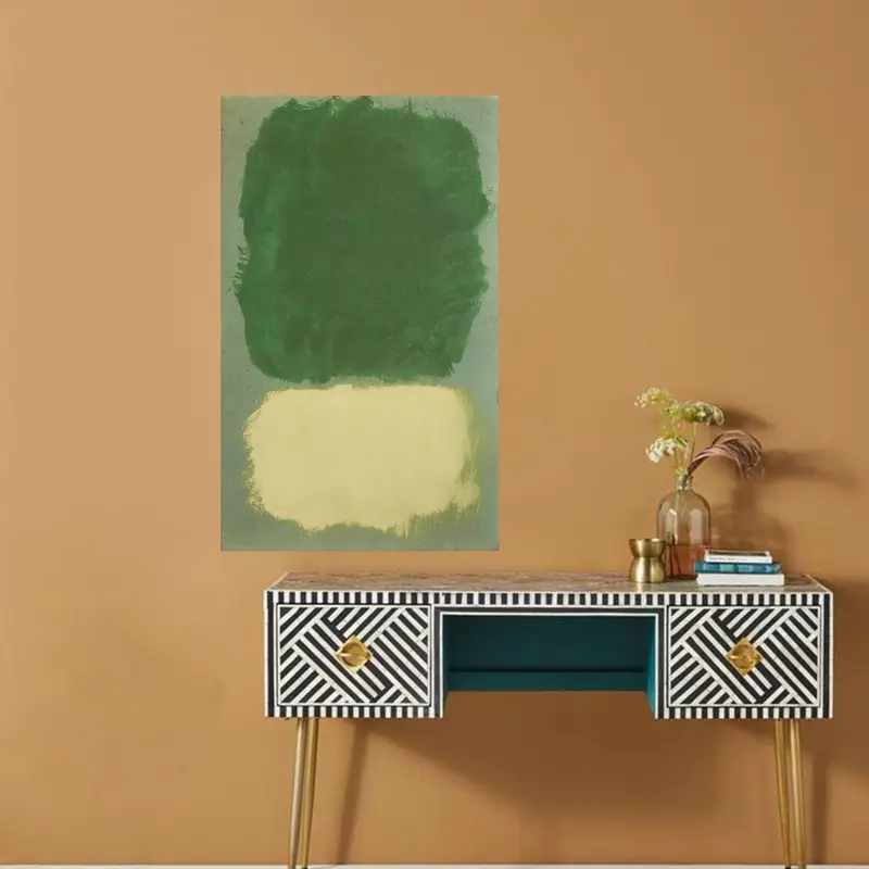 エレガントでモダンなプリントガラス: グリーン、ミニマル、スタイリッシュ