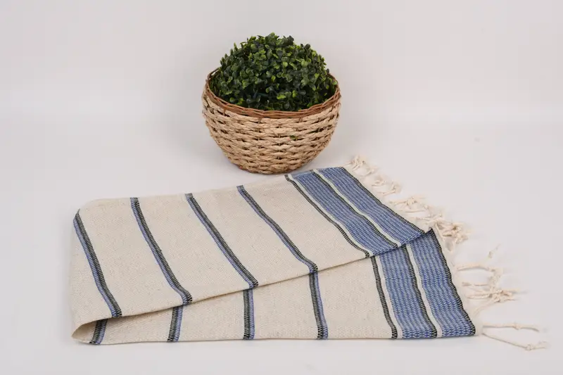 Nakış havlu, 40x20 keten çizgili havlu, toplu sipariş havlu, spa havlu, mutfak havlu, nedime hediyeleri, nakış havlu, monogramlı el havlu - 4