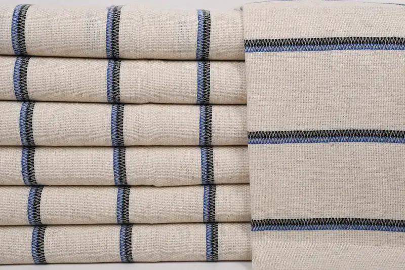 Nakış havlu, 40x20 keten çizgili havlu, toplu sipariş havlu, spa havlu, mutfak havlu, nedime hediyeleri, nakış havlu, monogramlı el havlu - 1