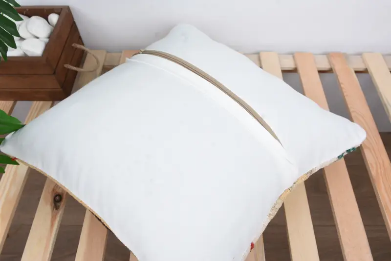 Vintage Pillow, Gift Pillow, Tribal Pillow Cover, Vintage Kilim Pillow, Patio Pillow, Pillow Cover, Custom Pillow Cover, 18x18 White Pillow - 8