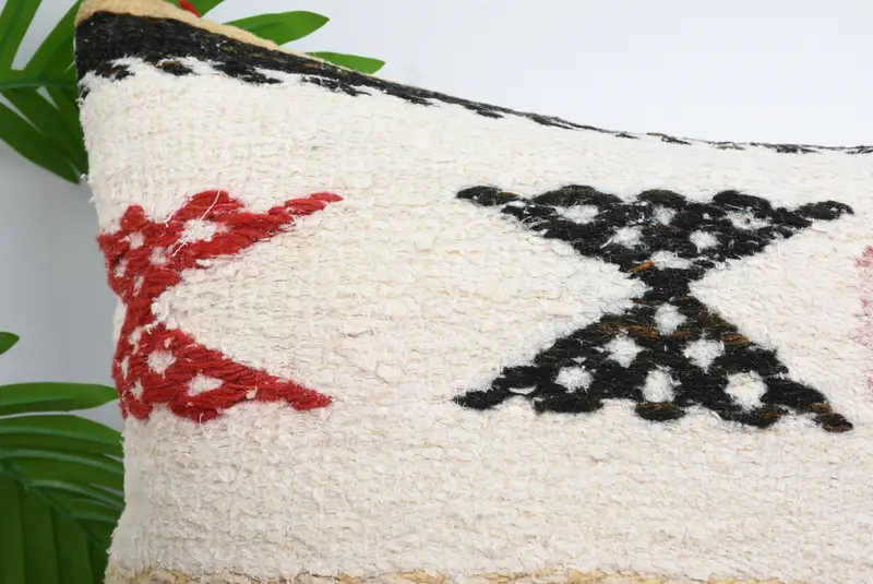 Vintage Pillow, Gift Pillow, Tribal Pillow Cover, Vintage Kilim Pillow, Patio Pillow, Pillow Cover, Custom Pillow Cover, 18x18 White Pillow - 2