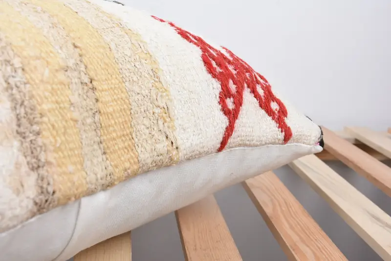Vintage Pillow, Gift Pillow, Tribal Pillow Cover, Vintage Kilim Pillow, Patio Pillow, Pillow Cover, Custom Pillow Cover, 18x18 White Pillow - 7