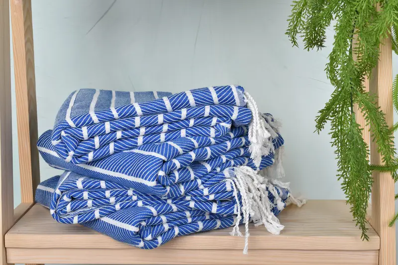 Luxury towel, Turkish Bath Towel USA, Hammam Towel USA, Bath towel, Gift For Bride, Wedding Gift, 70x40 Bamboo Herringbone Towel, Monogram Towels - 7