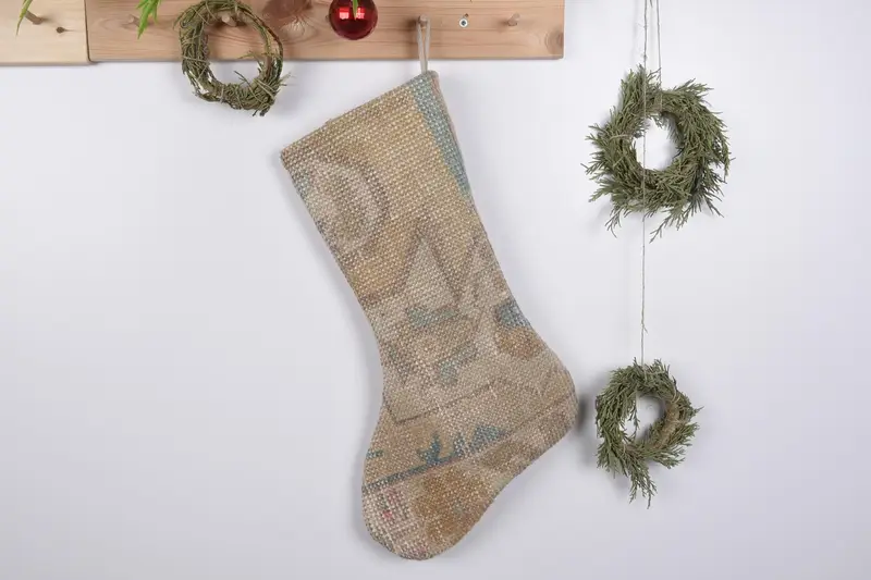 Nötr Noel Süsleri Çorabı, Rahat Tatil Cazibesi Noel Çorabı