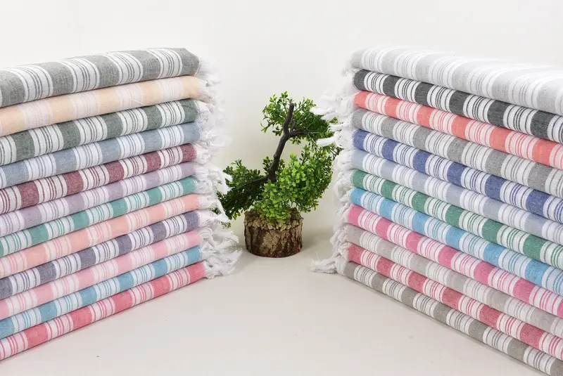 Large Turkish Towel, Wedding Favors, 70x40 Cotton Striped Towel, Spa Towel, Custom Towel, Wedding Shower Gift, Halloween Bachelorette Party Favors - 3
