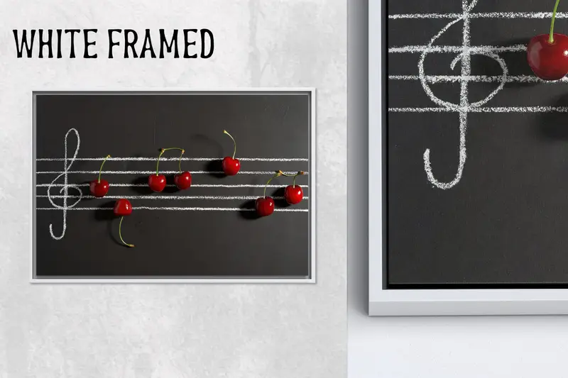 Modern Kiraz Kanvas Tablo: Trendy Mutfak ve Yemek Odası Dekoru