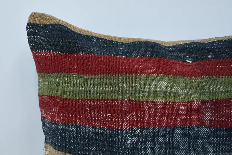 Handmade Rug Seat Pillow Sham, Cushion Case, 24x24 Green Pillow Sham, Vintage Kilim Pillow, Kilim Pillow Cover, Bright Cushion Cover, Gift Pillow - 2