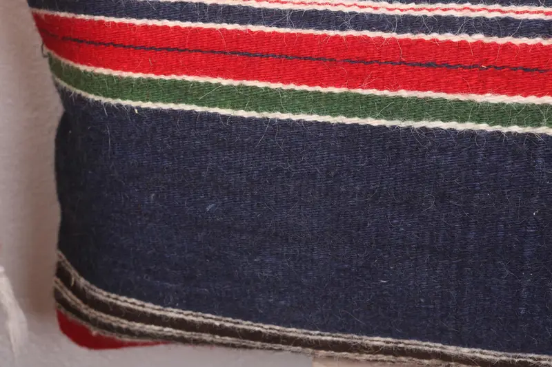 Pillow Cover, 12x48 Blue Cushion Cover, Turkish Pillow, Ethnic Pillow Case, Vintage Kilim Pillow Pillow Case, Boho Pillow, Kilim Cushion Sham - 3