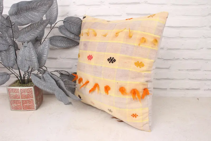 Sofa Bolster Pillow, Turkish Kilim Pillow, Toss Pillow Case, 18x18 Gray Pillow, Turkish Pillow, Toss Cushion Case, Home Decor Pillow, Pillow Sham - 4