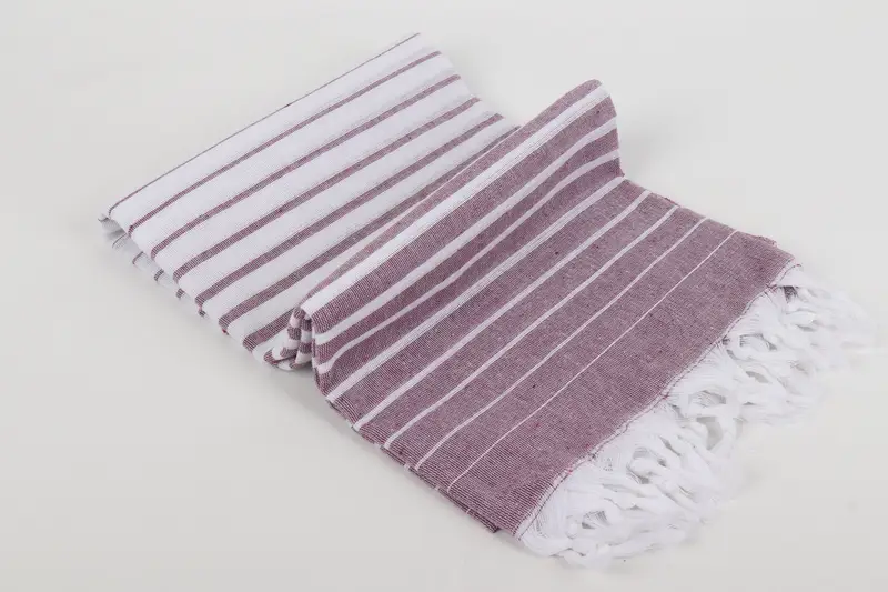 Monogrammed Beach Towel, Sand-Resistant Peshtemal, 70x40 Cotton Striped Towel, Travel Towel, Quick-Dry Beach Towel, Bridal Shower Gifts, Fouta towel - 6