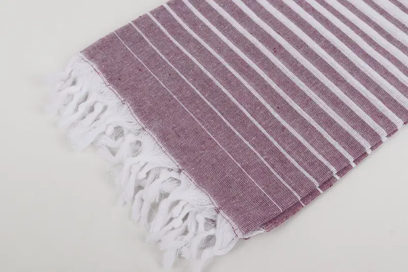 Monogrammed Beach Towel, Sand-Resistant Peshtemal, 70x40 Cotton Striped Towel, Travel Towel, Quick-Dry Beach Towel, Bridal Shower Gifts, Fouta towel - 7
